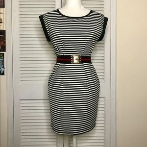 NWT Nautical style striped mini dress - Medium